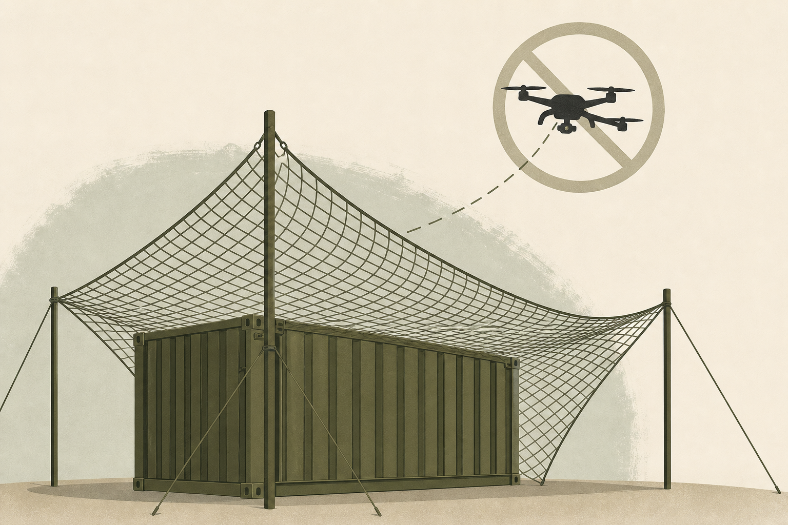 Marines Used Anti-Drone Netting During Recent Logistics Exercise