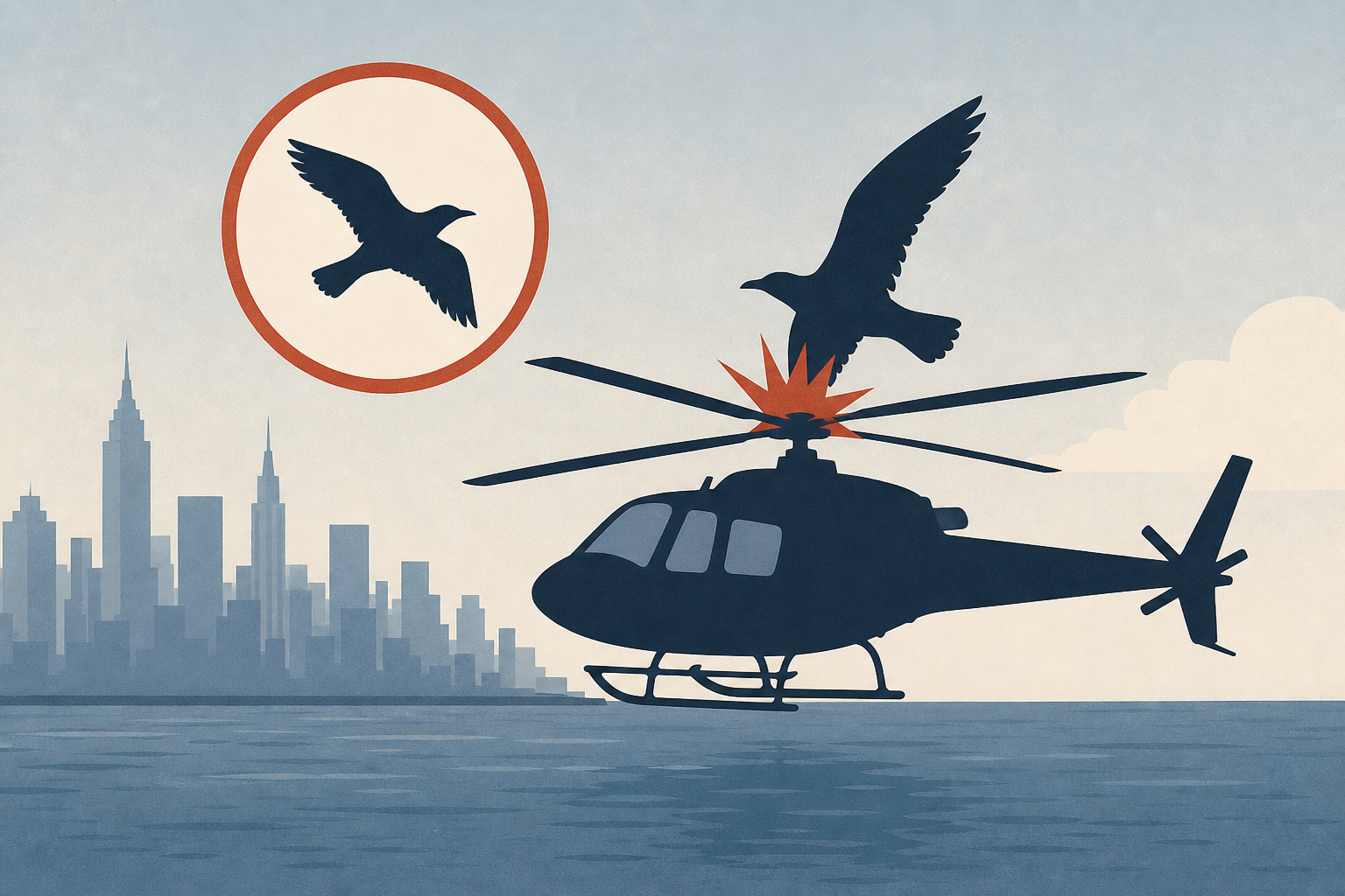 Bird strike likely caused New York City helicopter crash in Hudson River: NTSB