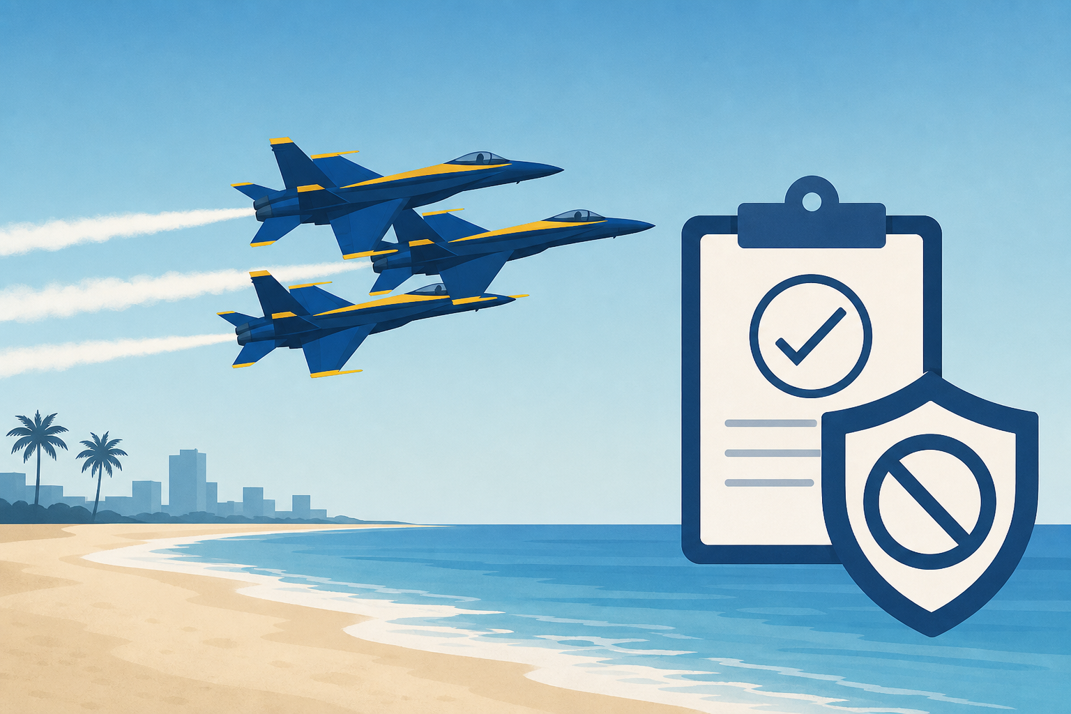 Blue Angels’ Close Beach Flyby in Florida Results in No Punishments for Pilots
