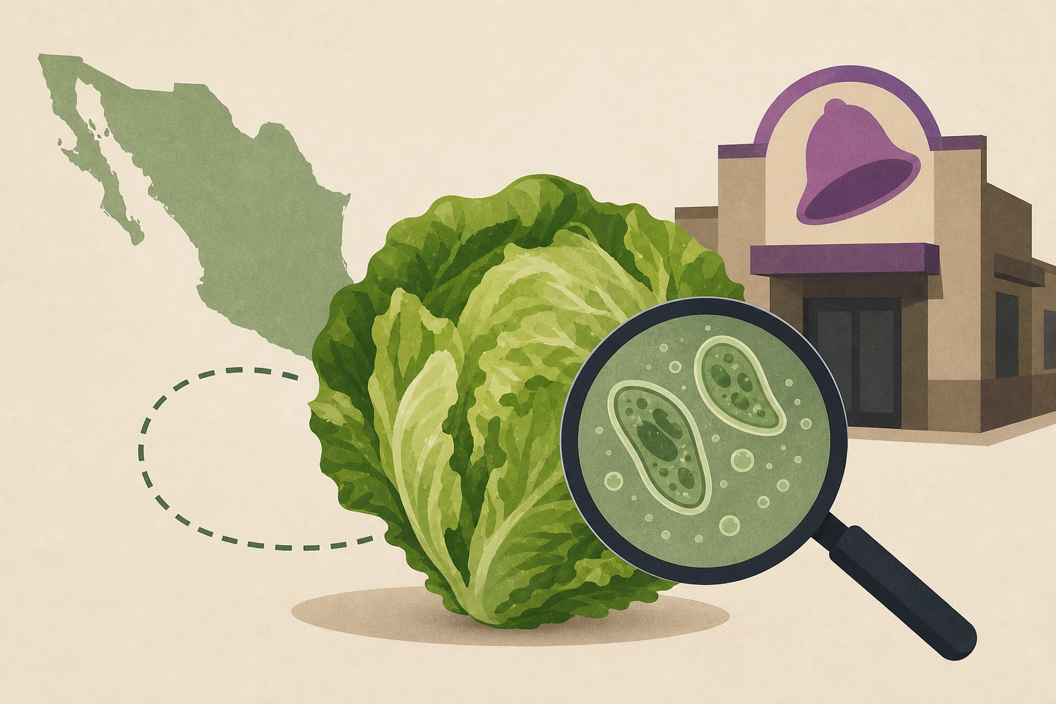 Cyclosporiasis outbreak possibly traced to lettuce from Mexico used by Taco Bell, source says