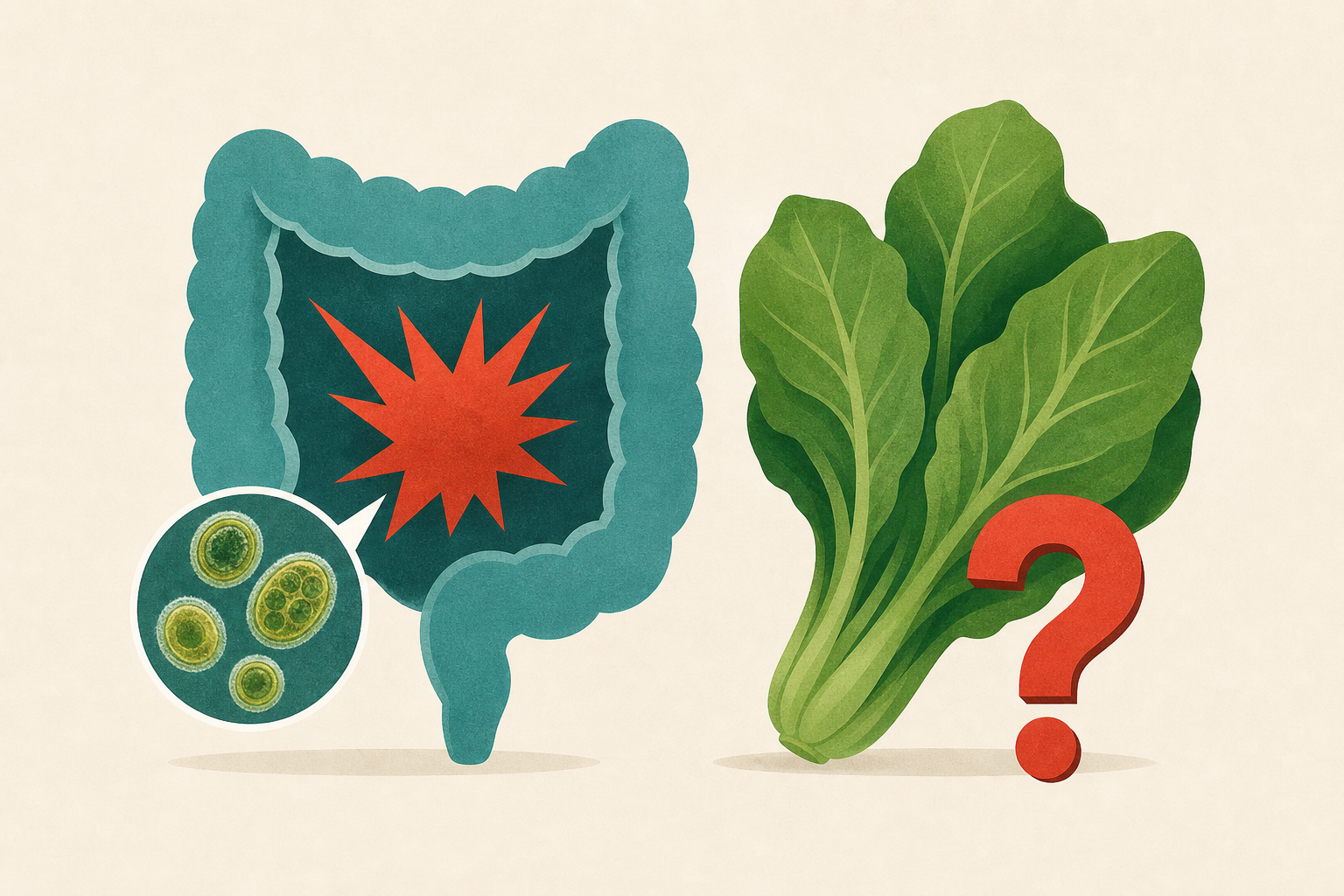 Cyclospora is causing explosive diarrhea in the U.S. One vegetable may be to blame.