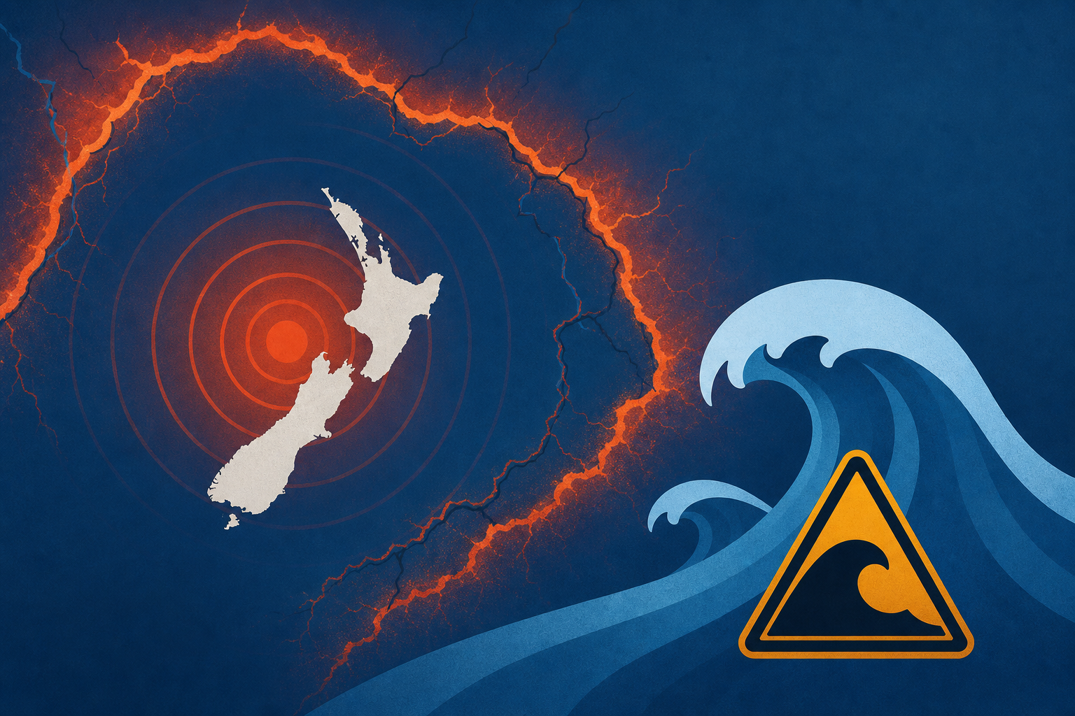 Pacific Ring of Fire: Magnitude 5.9 earthquake strikes New Zealand, prompting Tsunami Warning