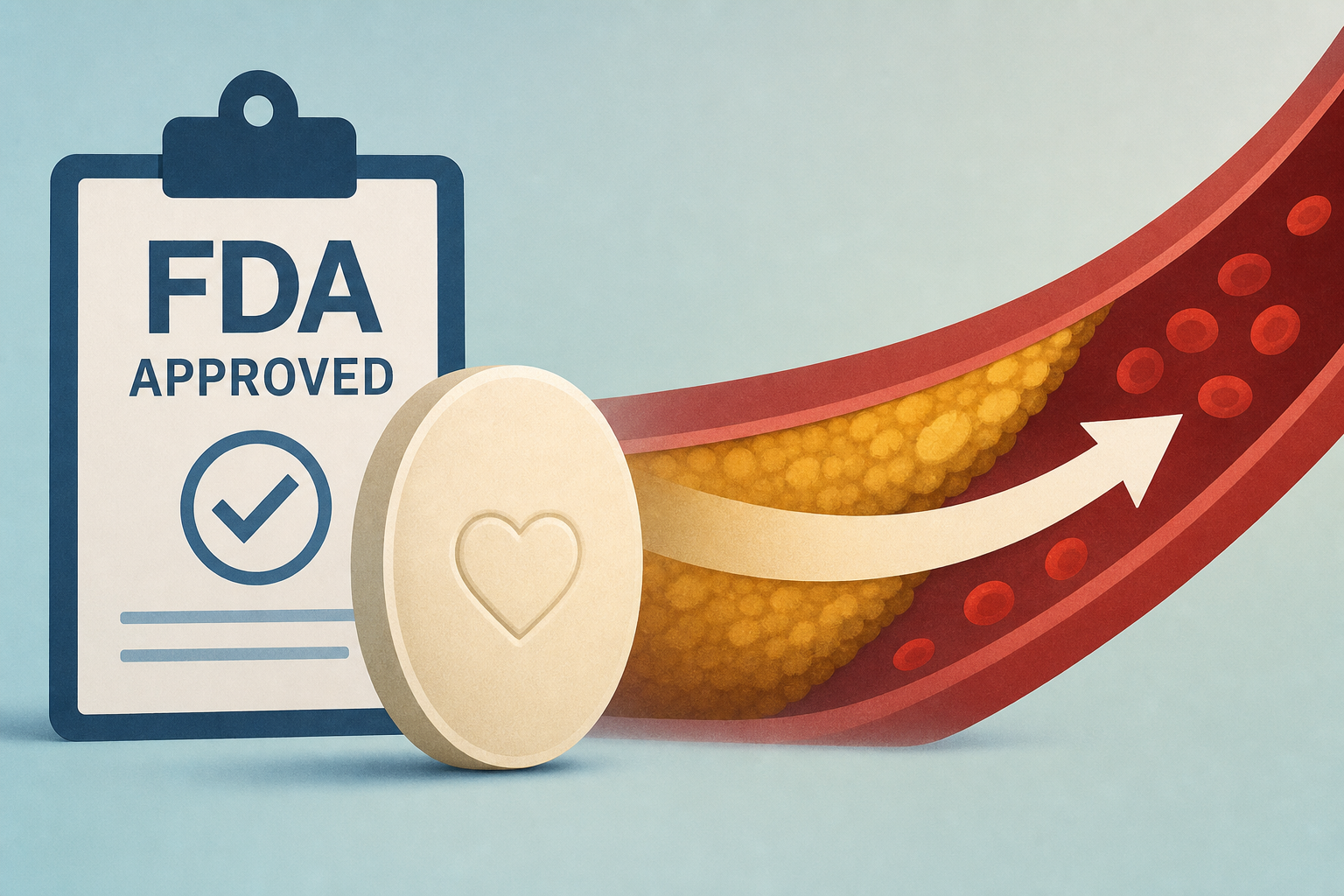 FDA approves 1st-of-its-kind pill to reduce cholesterol
