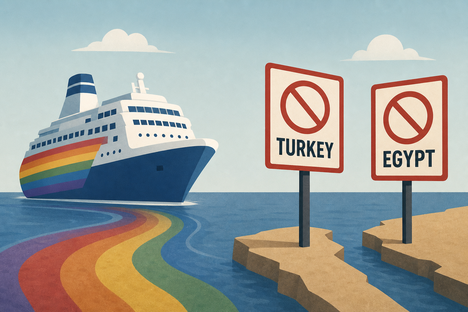 Gay-Themed Mediterranean Cruise Turned Away From Turkey and Then Egypt