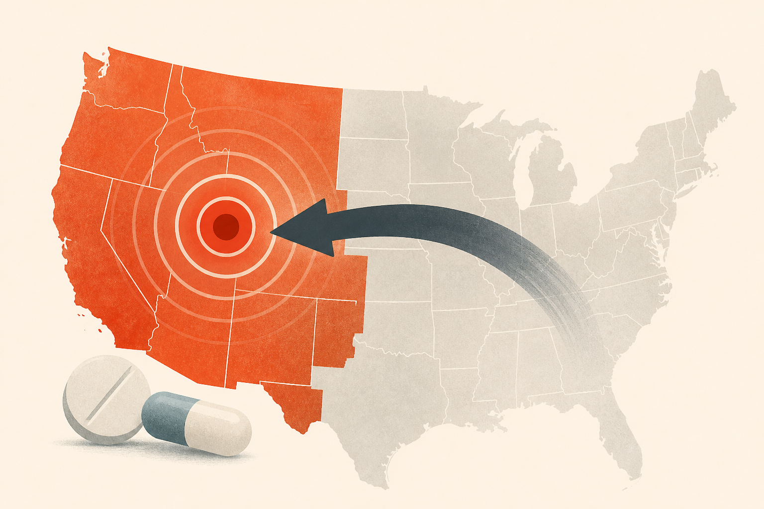The Epicenter of Drug Deaths in America Is Shifting West
