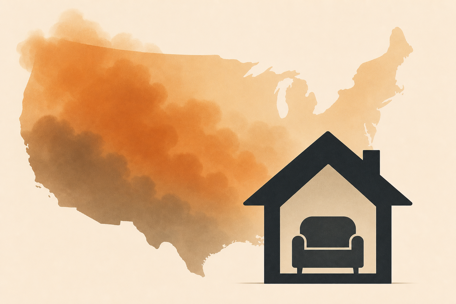 As wildfire smoke makes air unhealthy from Midwest to East Coast, officials say stay inside