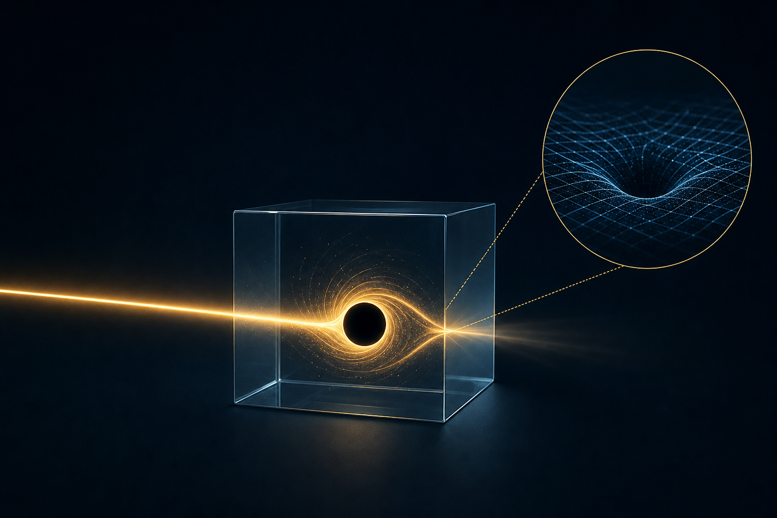 'Smaller than the tiniest scale in nature': Physicists made a black hole out of light and used it to test S...