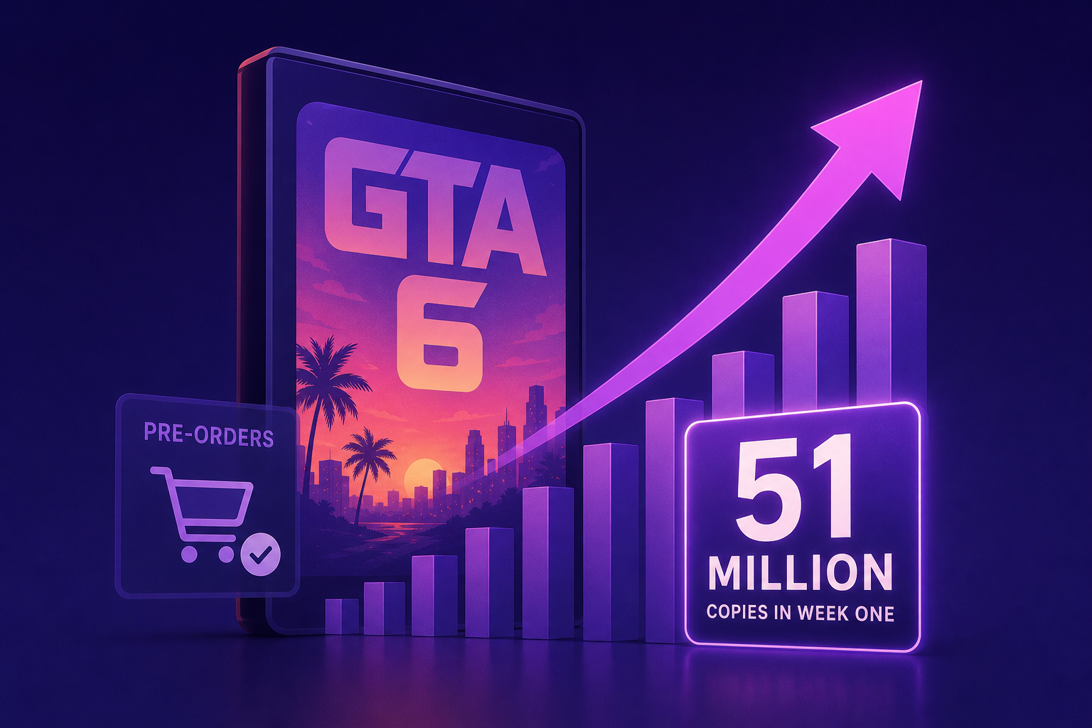 GTA 6 is on Pace to Outsell Every Game's Pre-Order Campaign, as Newzoo Pegs 51 Million Copies in Week One