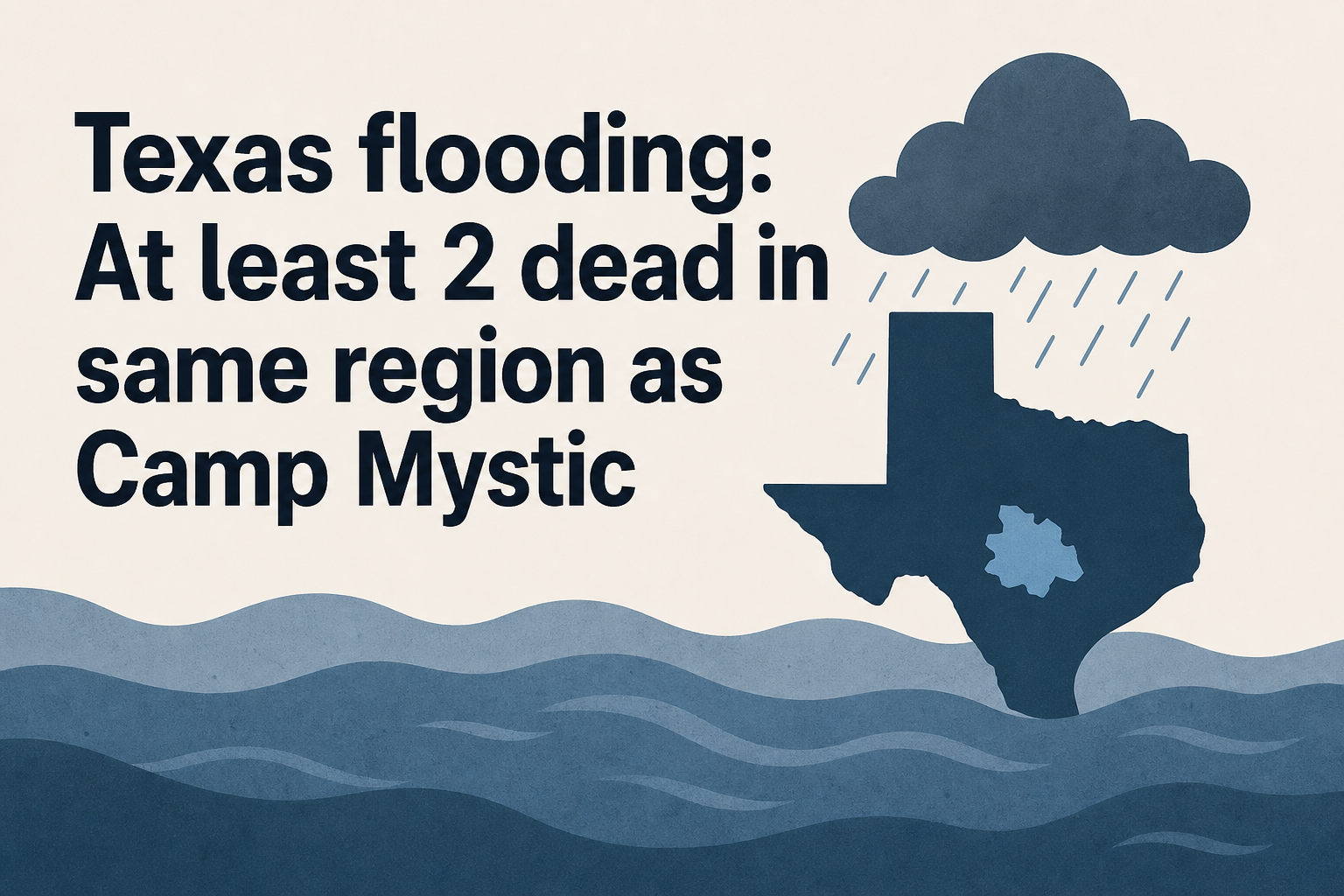 Texas flooding: At least 2 dead in same region as Camp Mystic