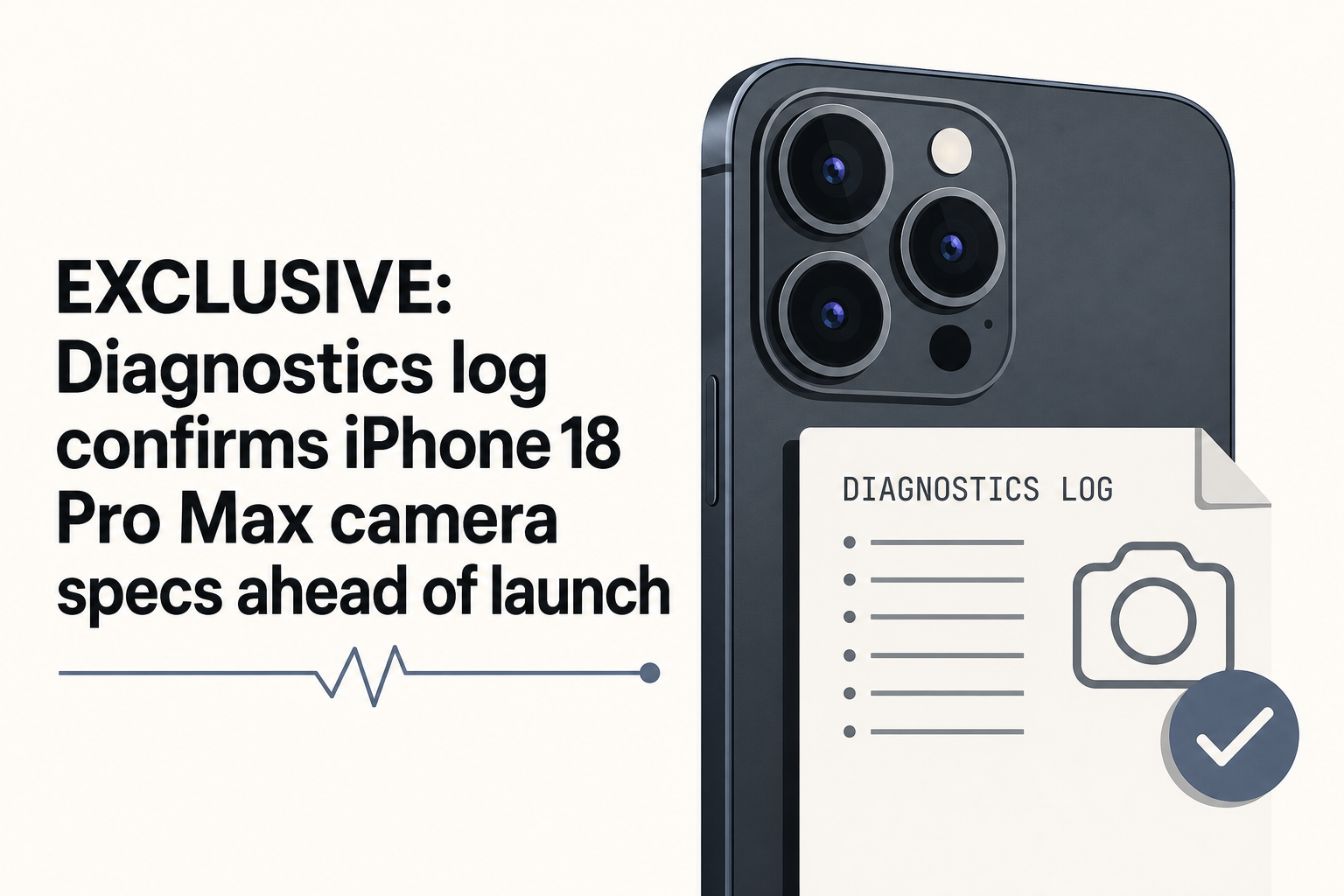 Exclusive: Diagnostics log confirms iPhone 18 Pro Max camera specs ahead of launch