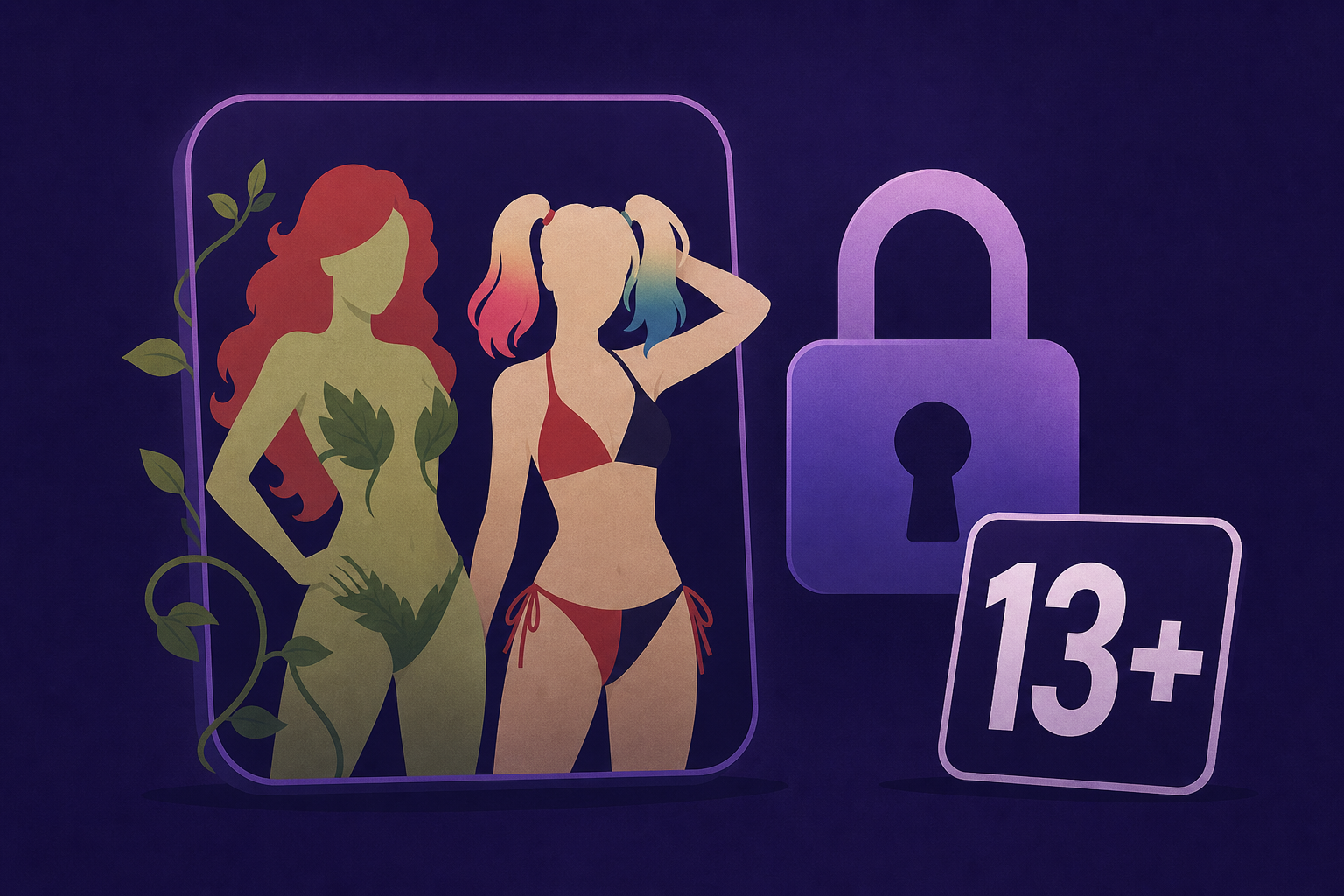 Fortnite's Skimpy New Poison Ivy and Harley Quinn Swimwear Skins Are Locked to Modes Rated 13+