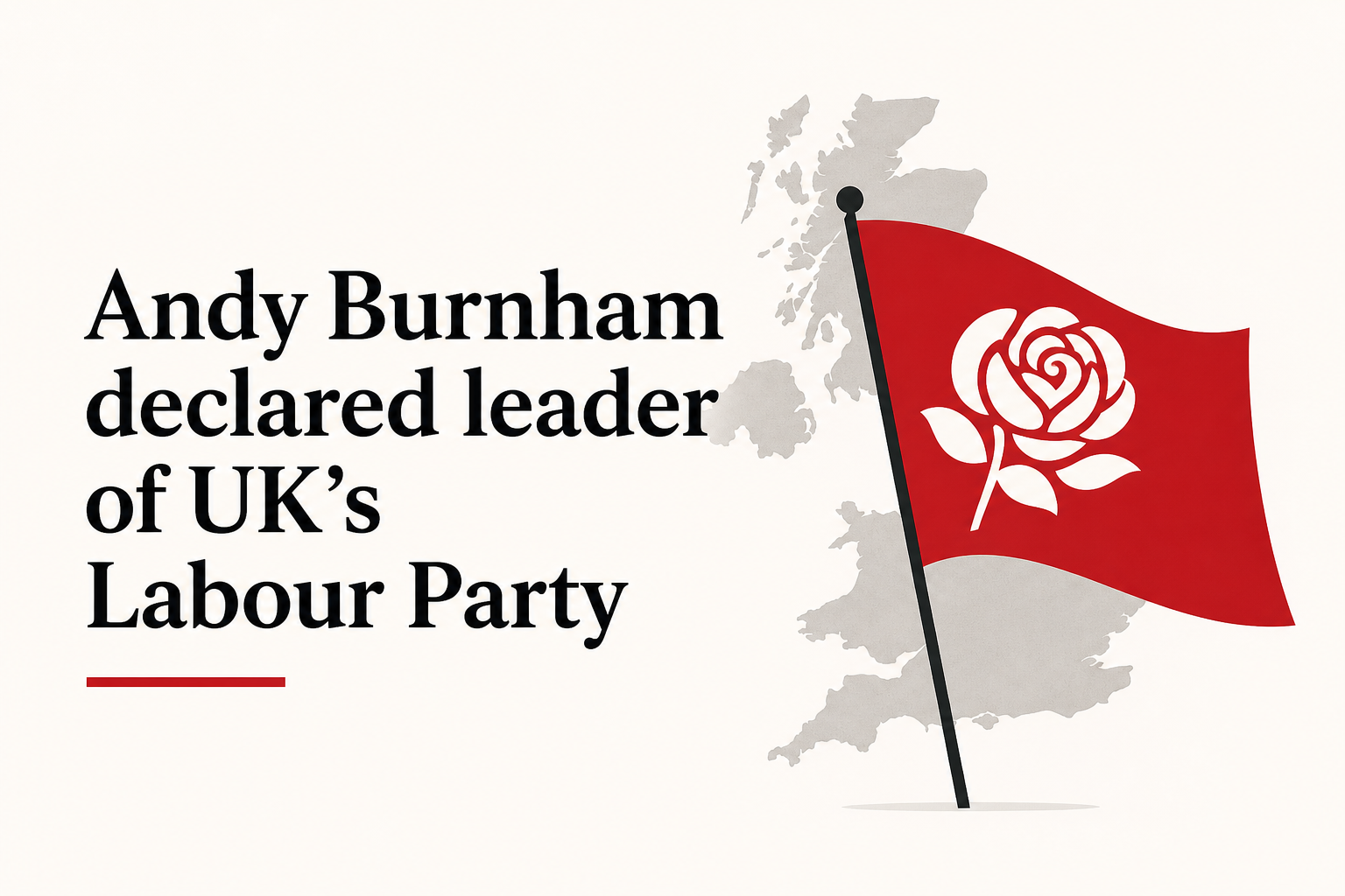 Andy Burnham declared leader of UK's Labour Party