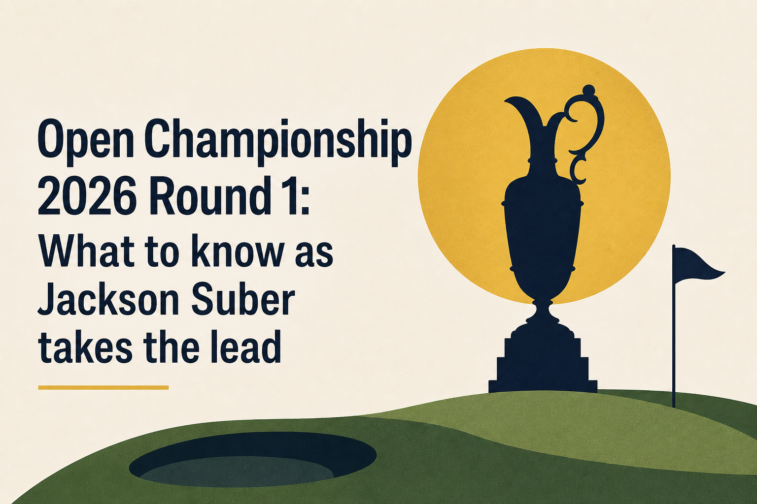 Open Championship 2026 Round 1: What to know as Jackson Suber takes the lead