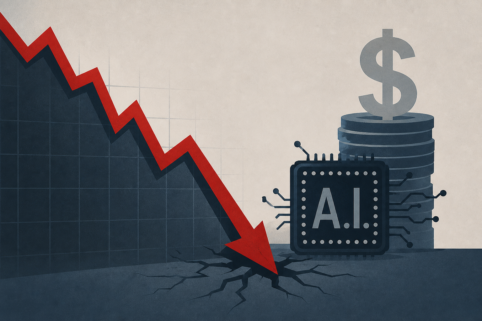 Stocks Sink on Anxiety About Tech and A.I. Spending