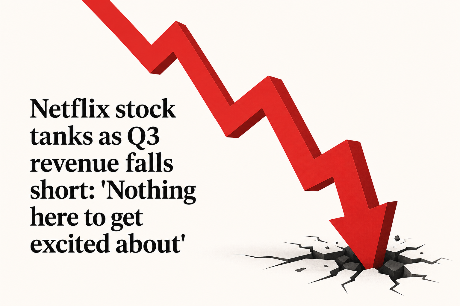 Netflix stock tanks as Q3 revenue falls short: 'Nothing here to get excited about'