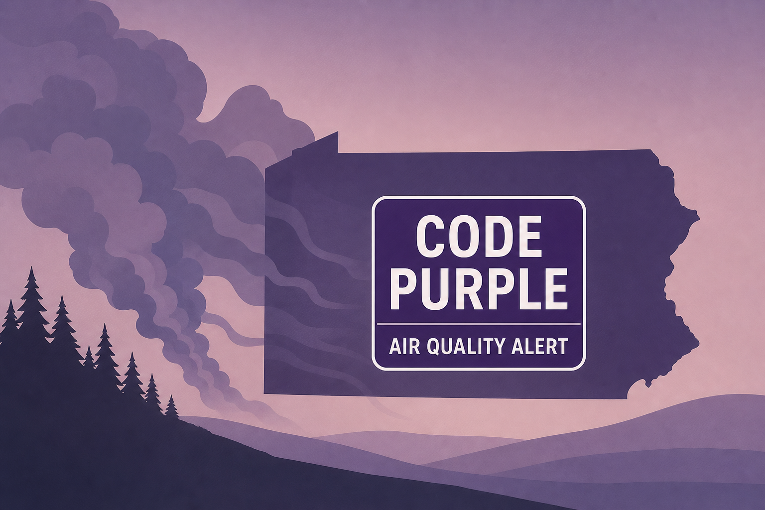 Code Purple air quality alert in effect as Canadian wildfire smoke spreads across Pa.