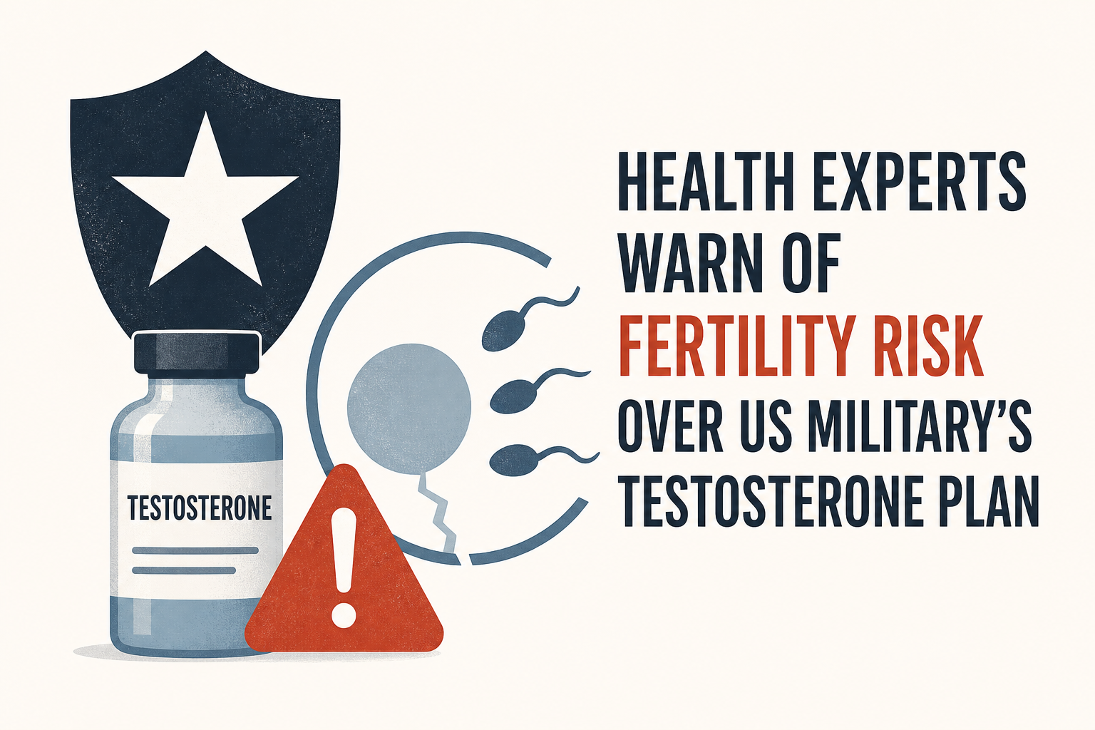 Health experts warn of fertility risk over US military's testosterone plan