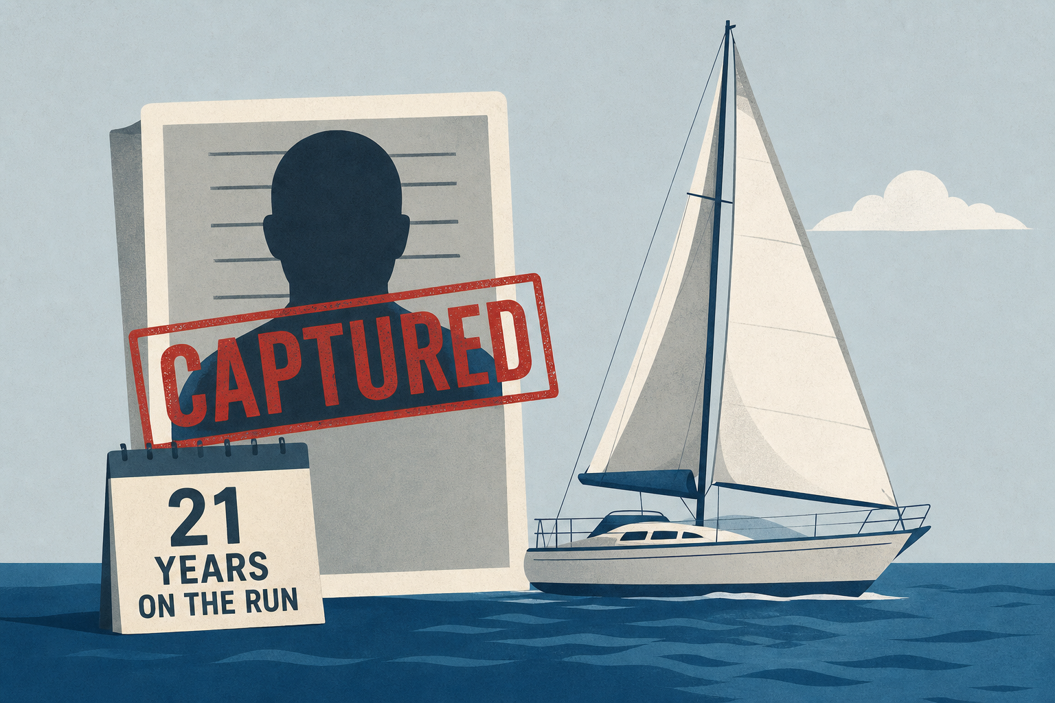Fugitive known as "master yachtsman" captured on sailboat after 21 years on the run