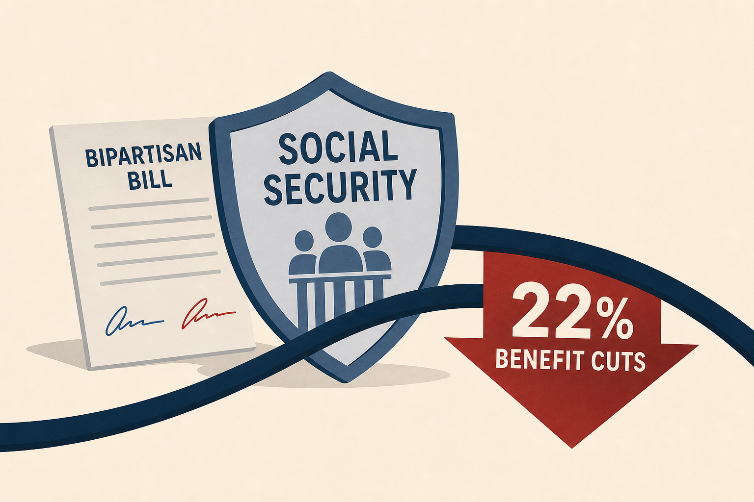 Bipartisan Social Security bill aims to prevent deep 22% benefit cuts