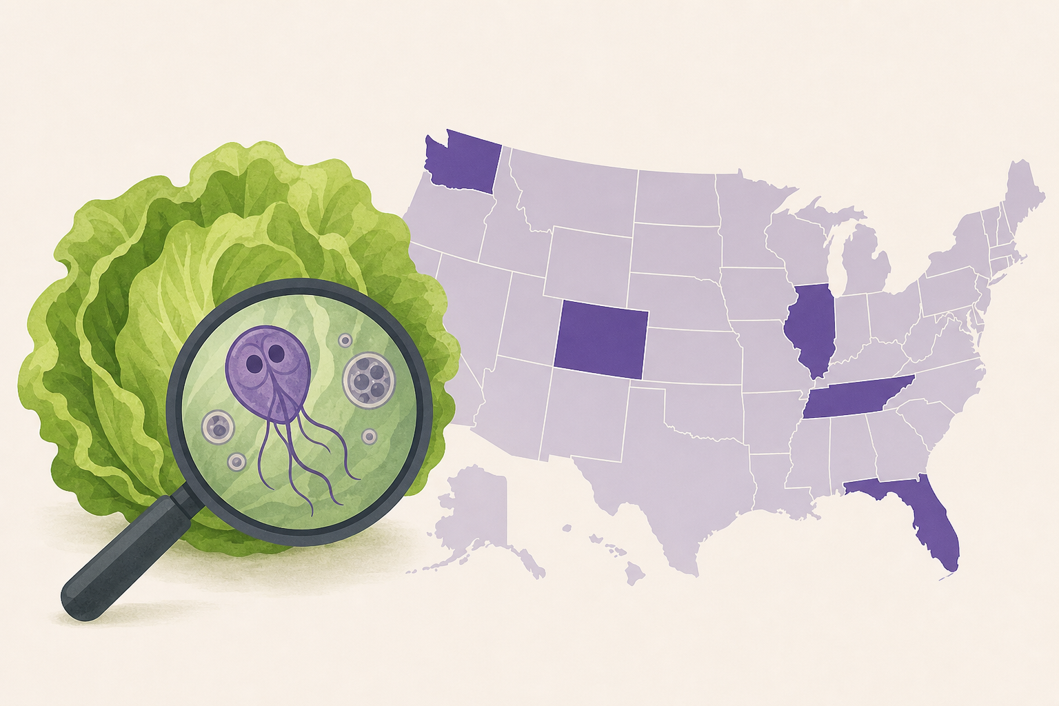 Lettuce at Taco Bell in 5 states confirmed as source causing parasite outbreak