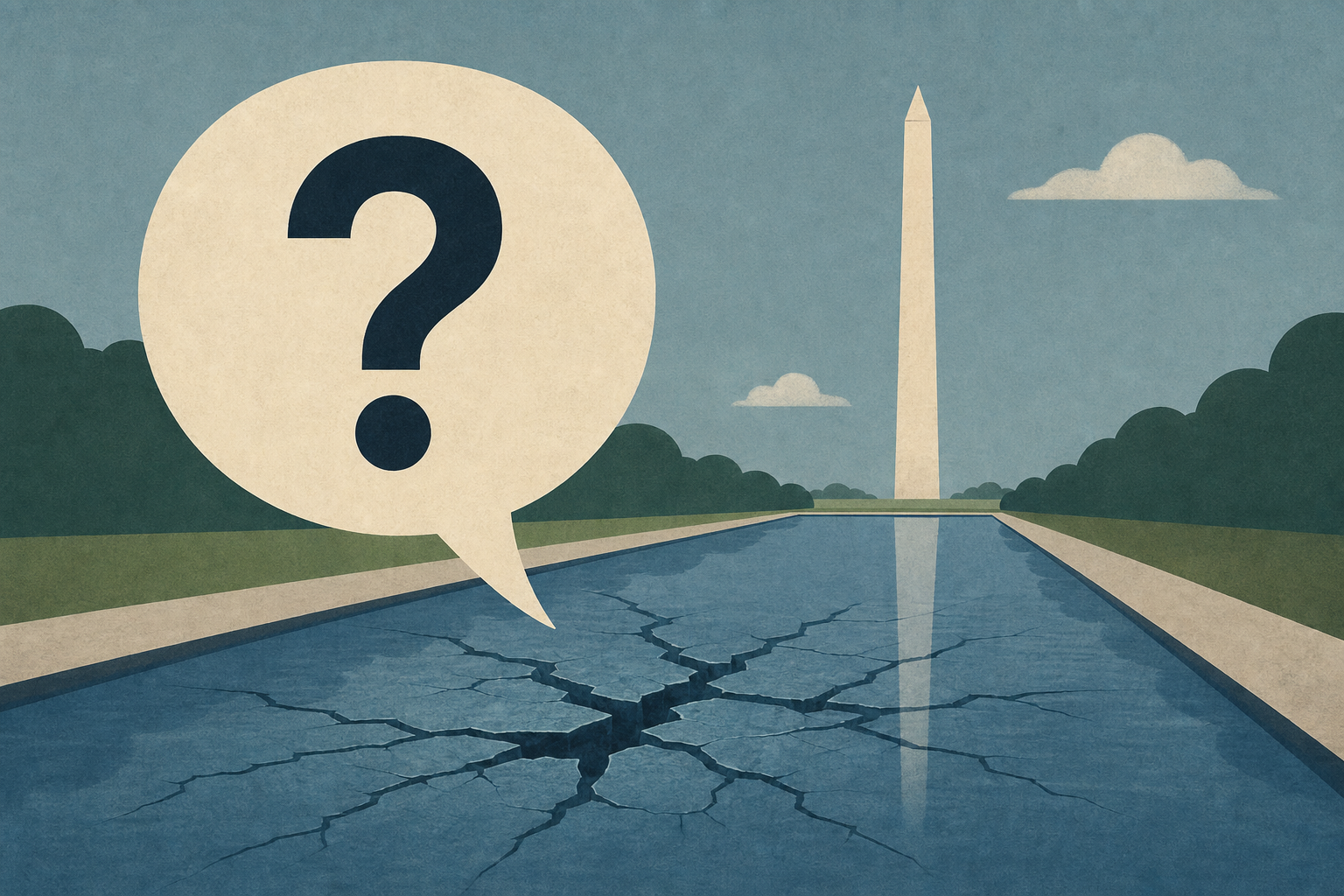 Trump Makes Bonkers Claim About Reflecting Pool Damage