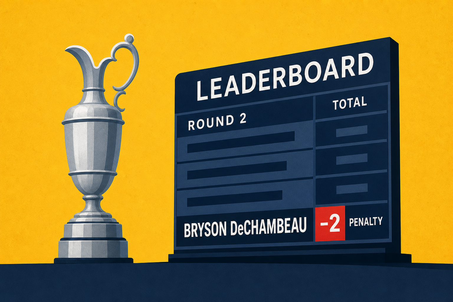 The Open Championship Friday live updates, leaderboard: Bryson DeChambeau docked two shots in wild ending of Round 2