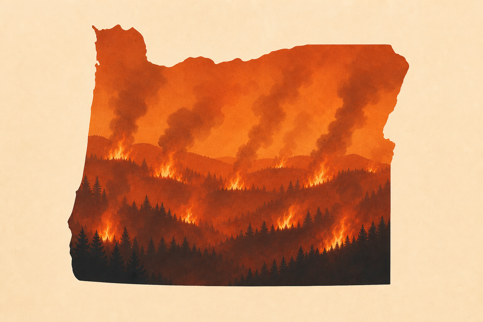 Dozens of Wildfires Are Suddenly Burning in Oregon