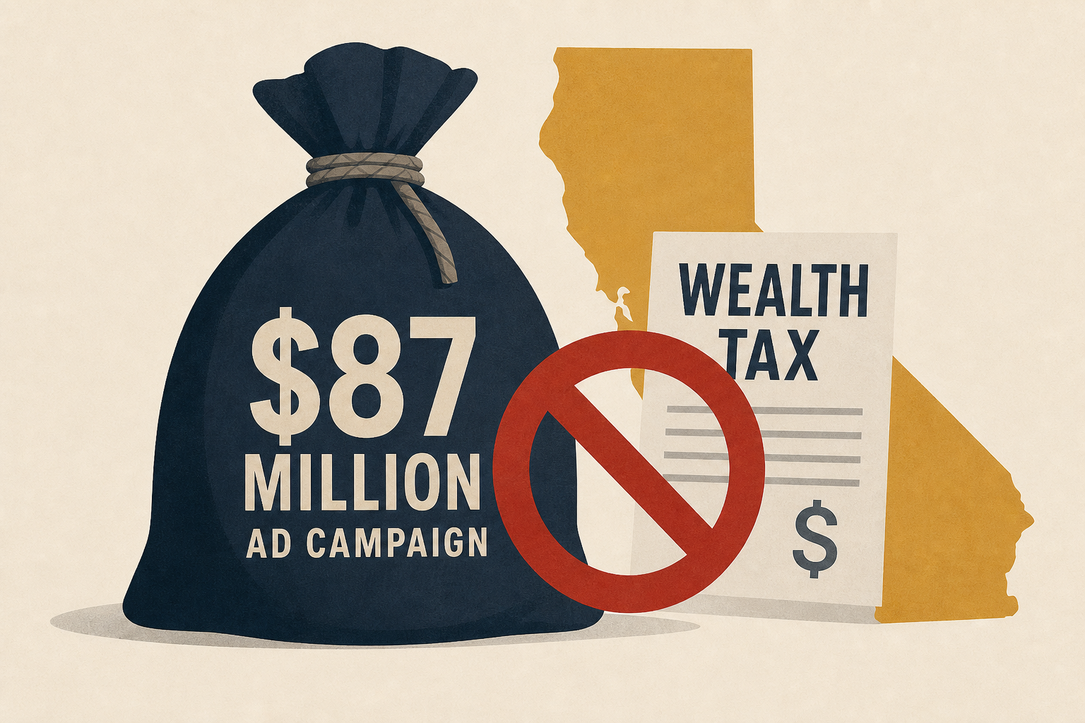 Billionaires Prepare $87 Million Ad Campaign to Block California Wealth Tax