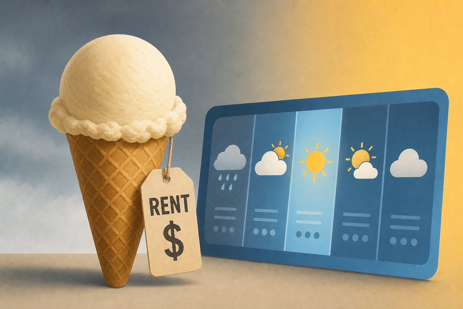 California ice cream shop owner bets on weather to help pay rent