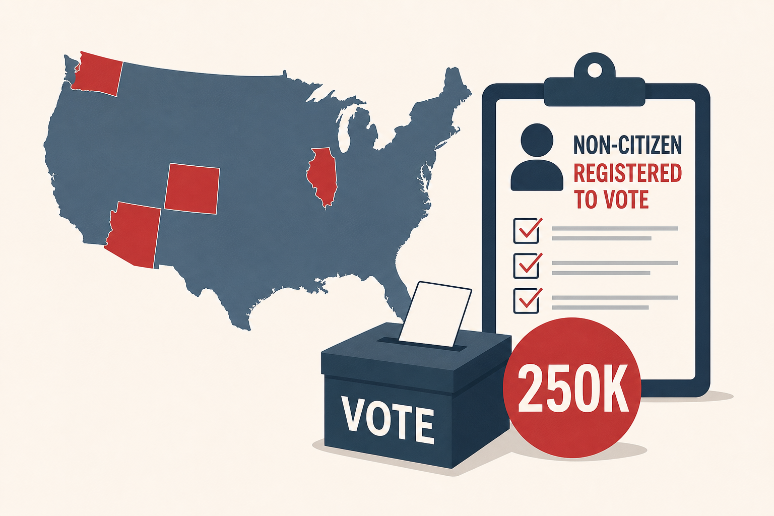What to know about the Trump administration's claim that 250K non-citizens are registered to vote in 4 states