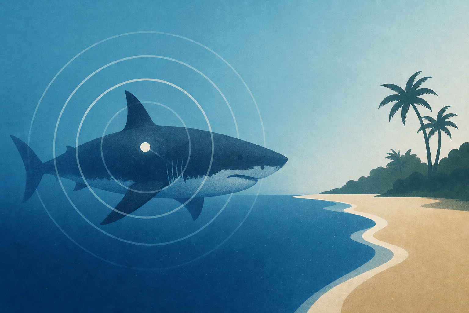 Largest male great white shark ever detected on Atlantic coast emerges near top vacation spot