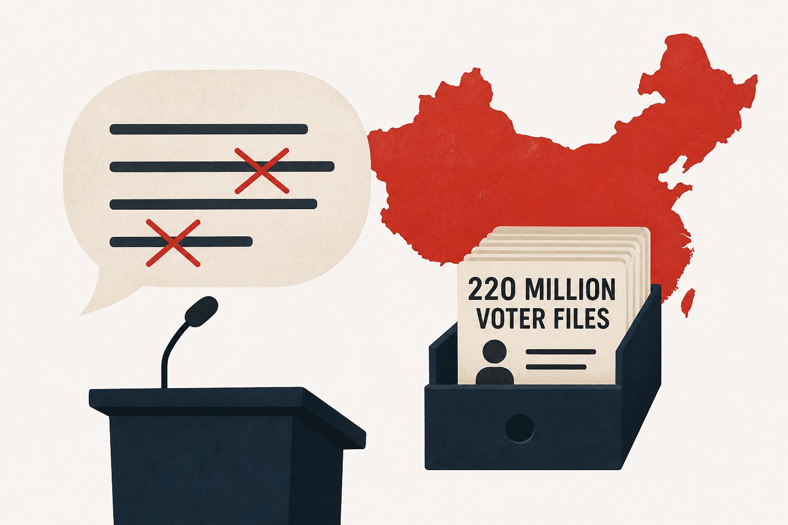 What Trump got wrong in speech about China and 220 million voter files