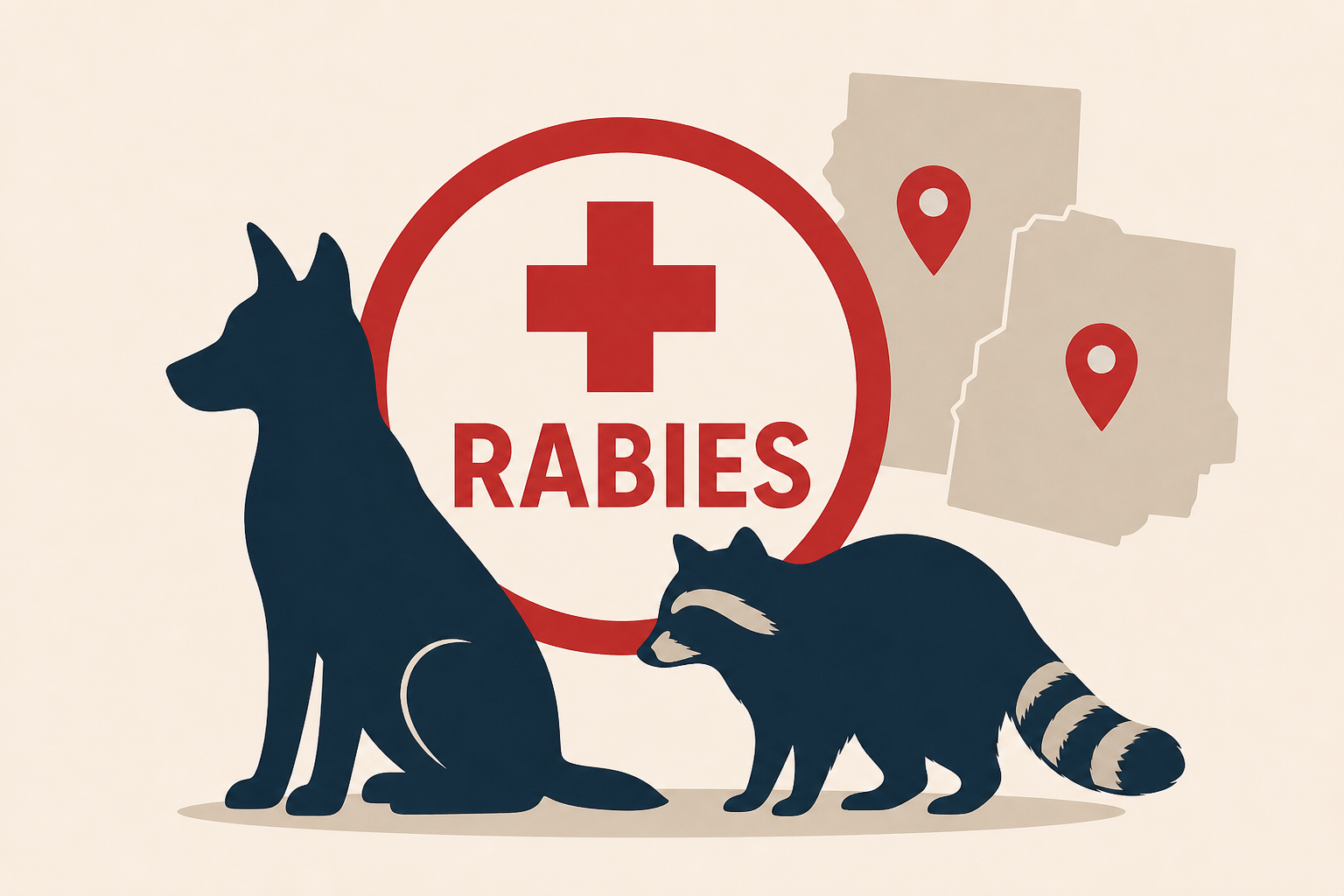 Two animals test positive for rabies in two counties