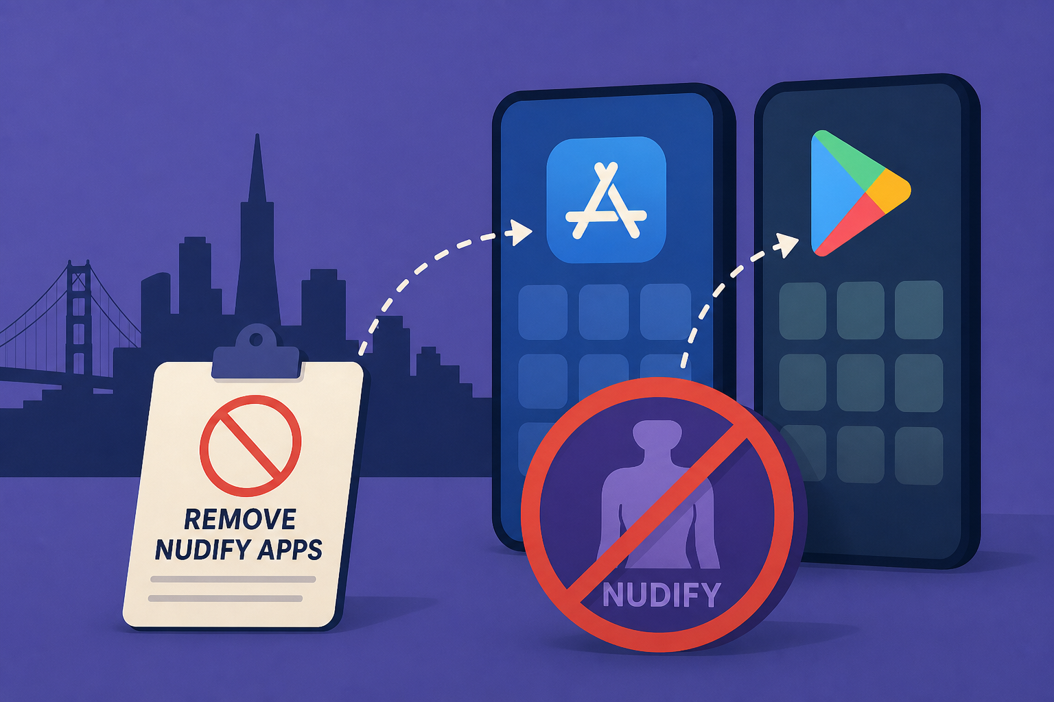 San Francisco demands Google and Apple remove 'nudify' apps from their stores