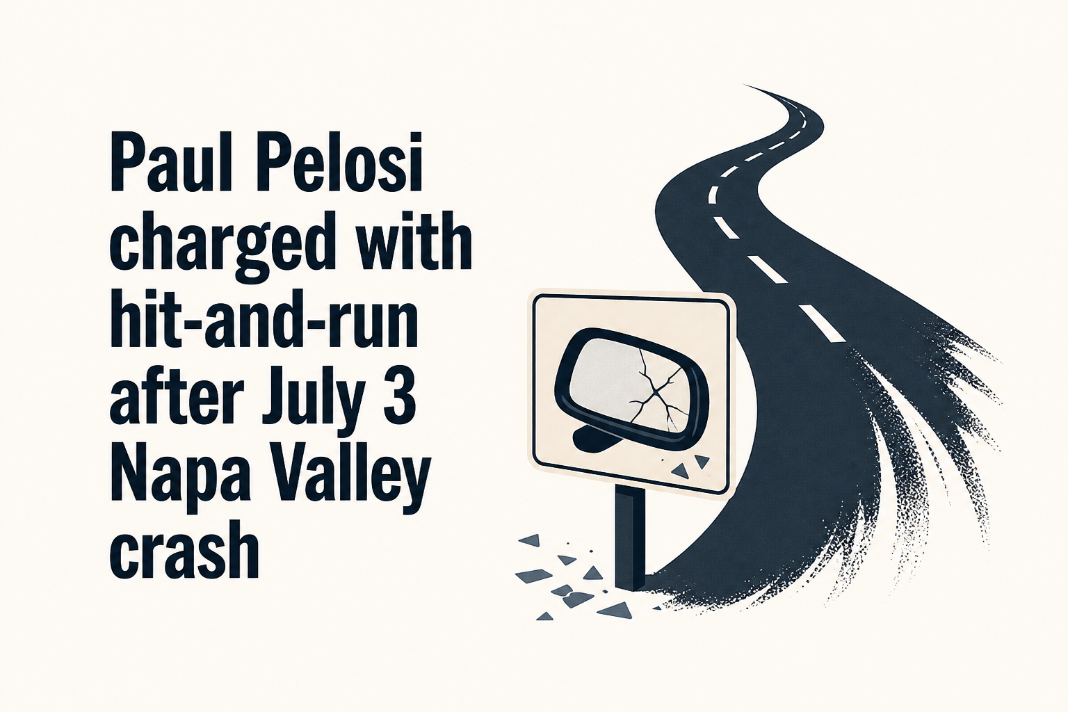Paul Pelosi charged with hit-and-run after July 3 Napa Valley crash