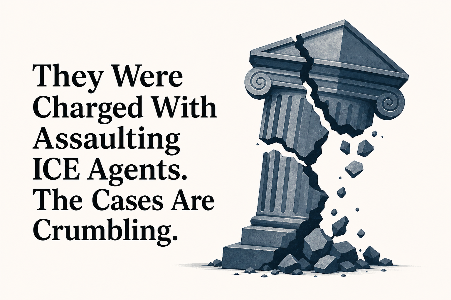 They Were Charged With Assaulting ICE Agents. The Cases Are Crumbling.