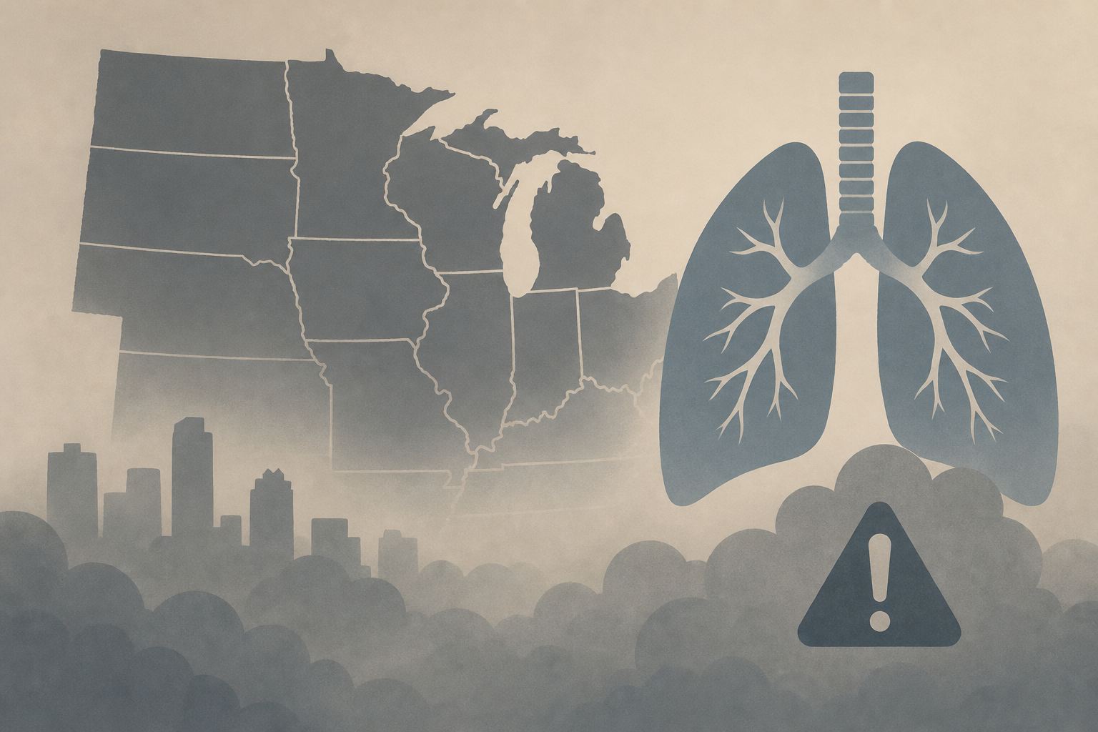 Health risks as poor air quality hits the Midwest and northern states