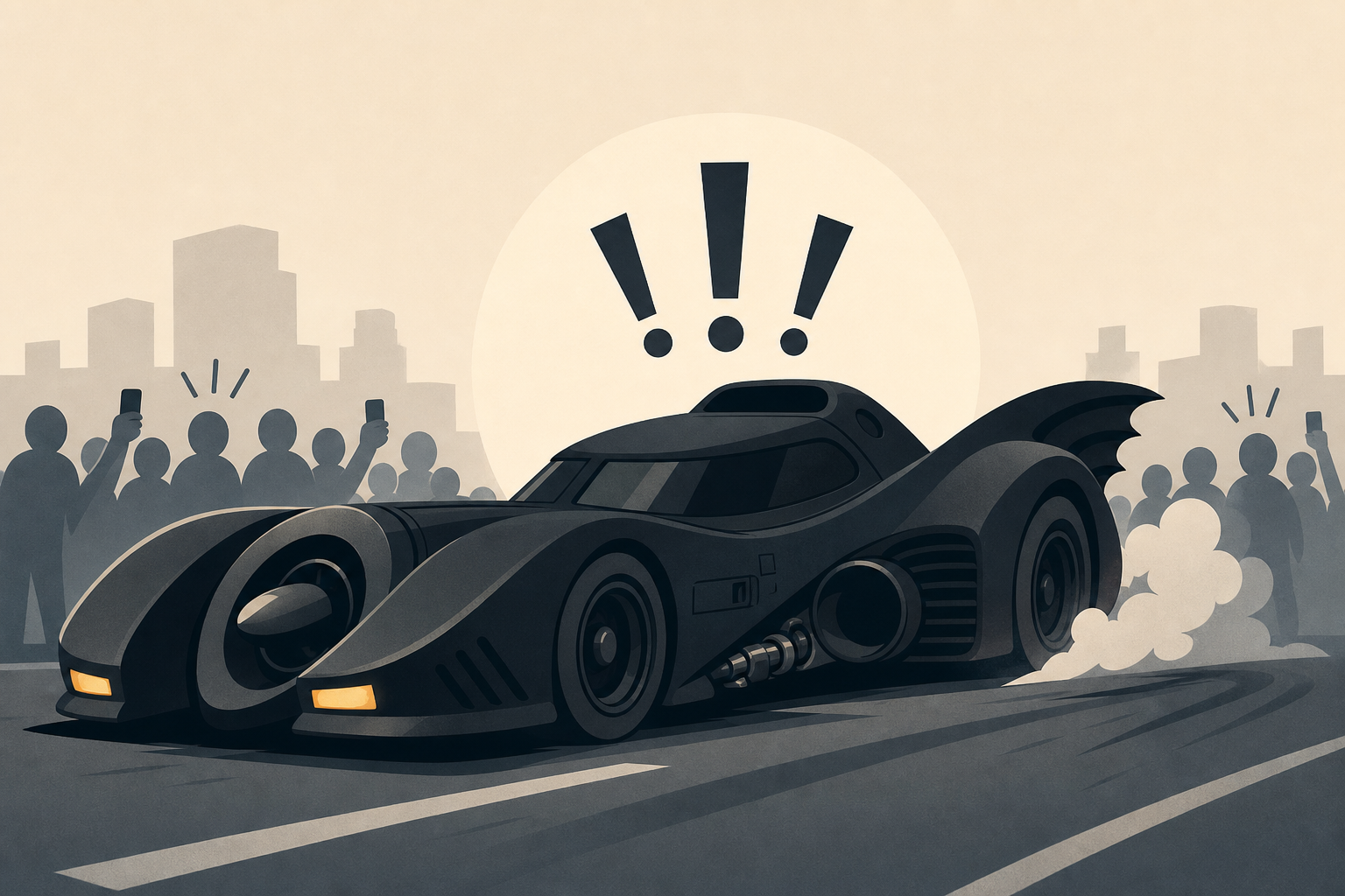 US man drives a 1,000HP Batmobile in public and it goes exactly as you'd expect