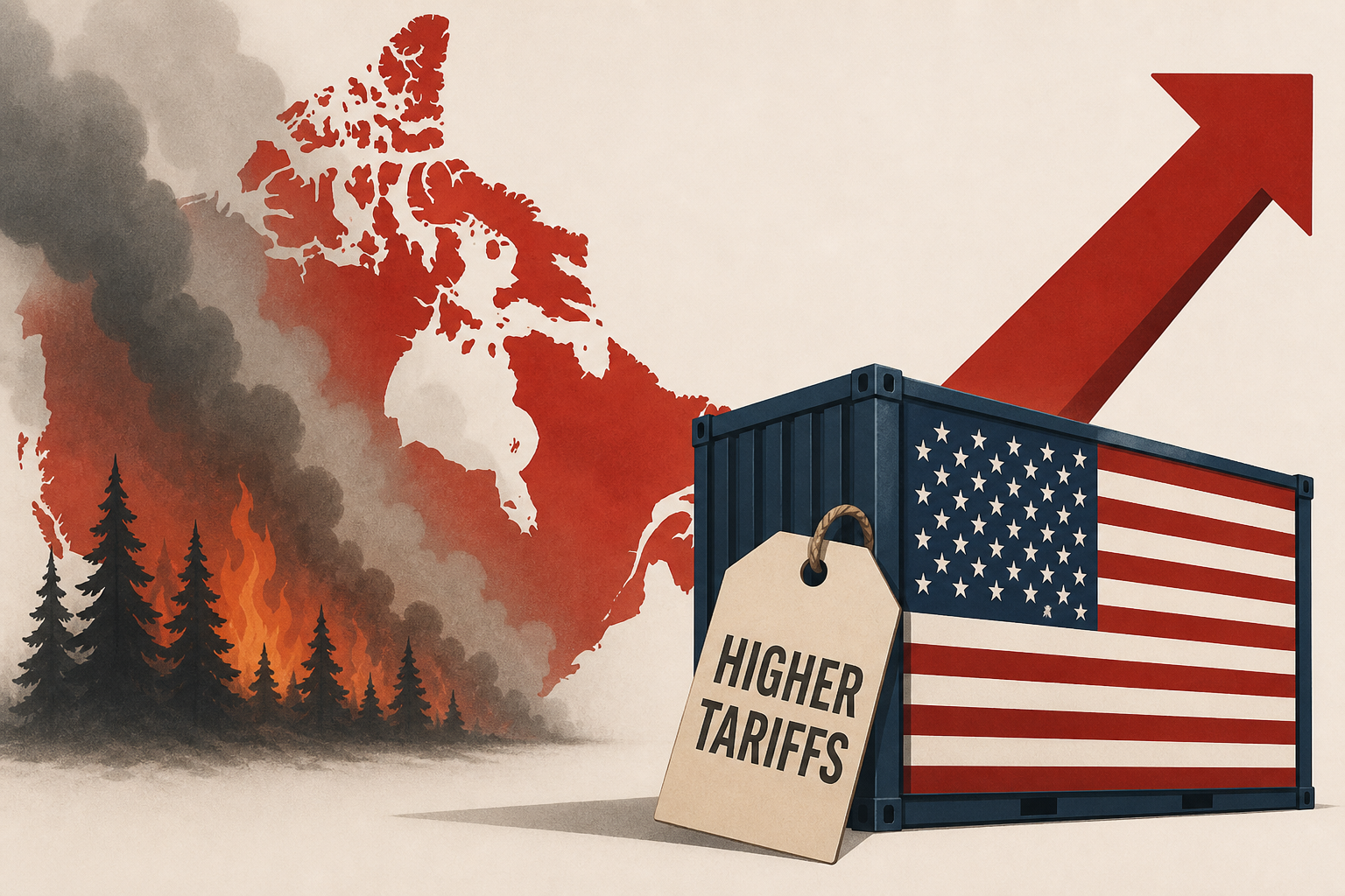 Trump threatens Canada with higher tariffs over wildfire smoke
