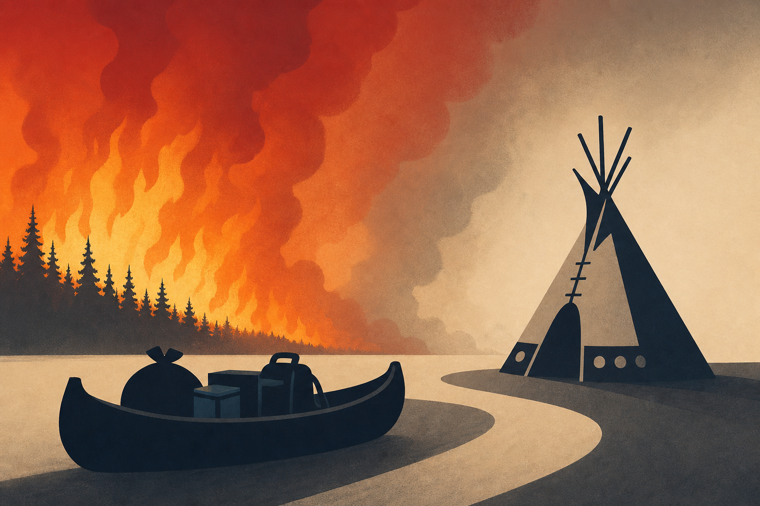 Canada wildfires: An entire Indigenous community forced to flee