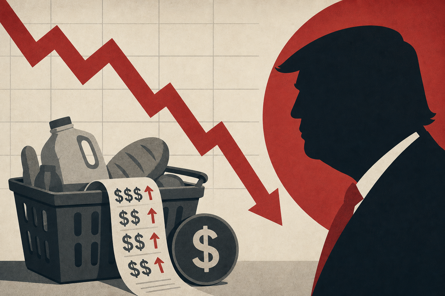 Poll Shows Voters Blaming Economic Pain on Trump