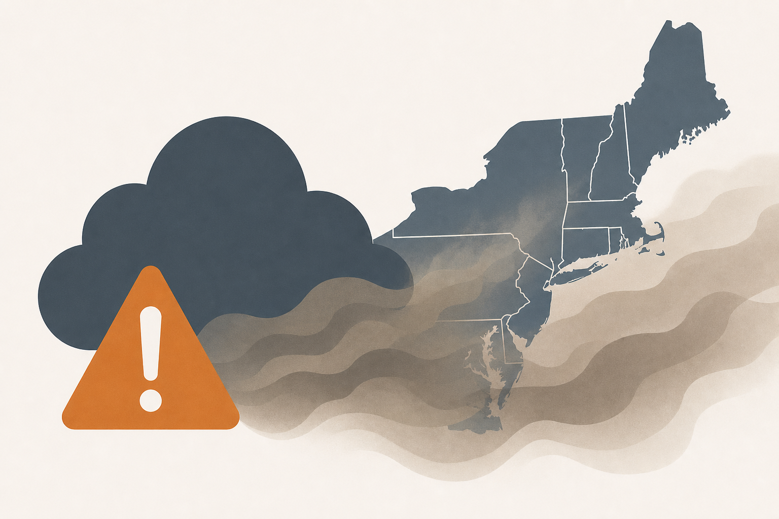 More than 50 million in Northeast face severe weather risk as wildfire smoke impacts air quality