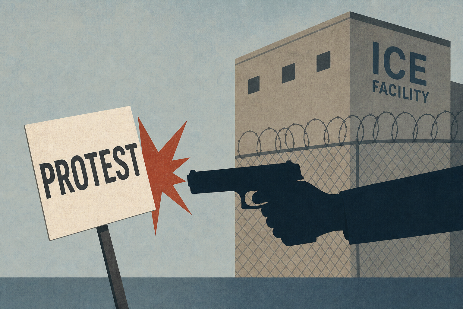 Off-duty employee shoots protester near Colorado ICE facility, police say