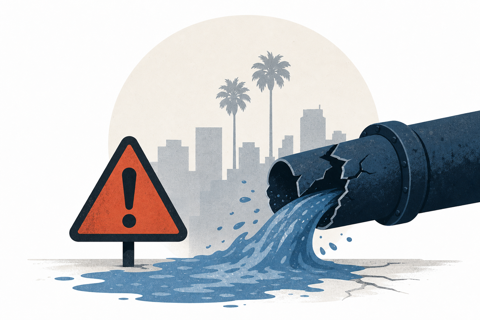 Sinister new threat in West Hollywood after water main break devastated city
