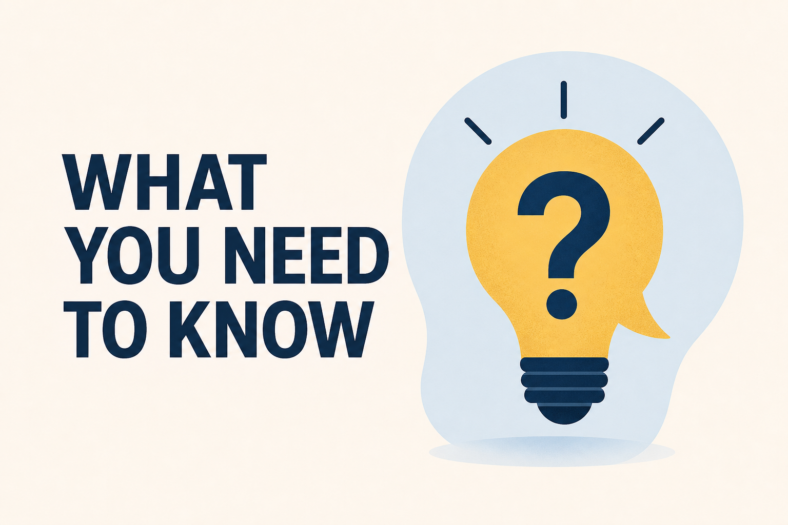 What you need to know