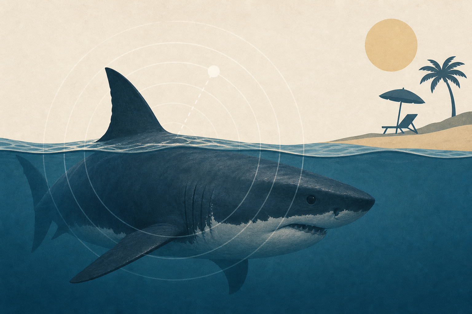 Largest male great white shark ever detected on Atlantic coast emerges near top vacation spot