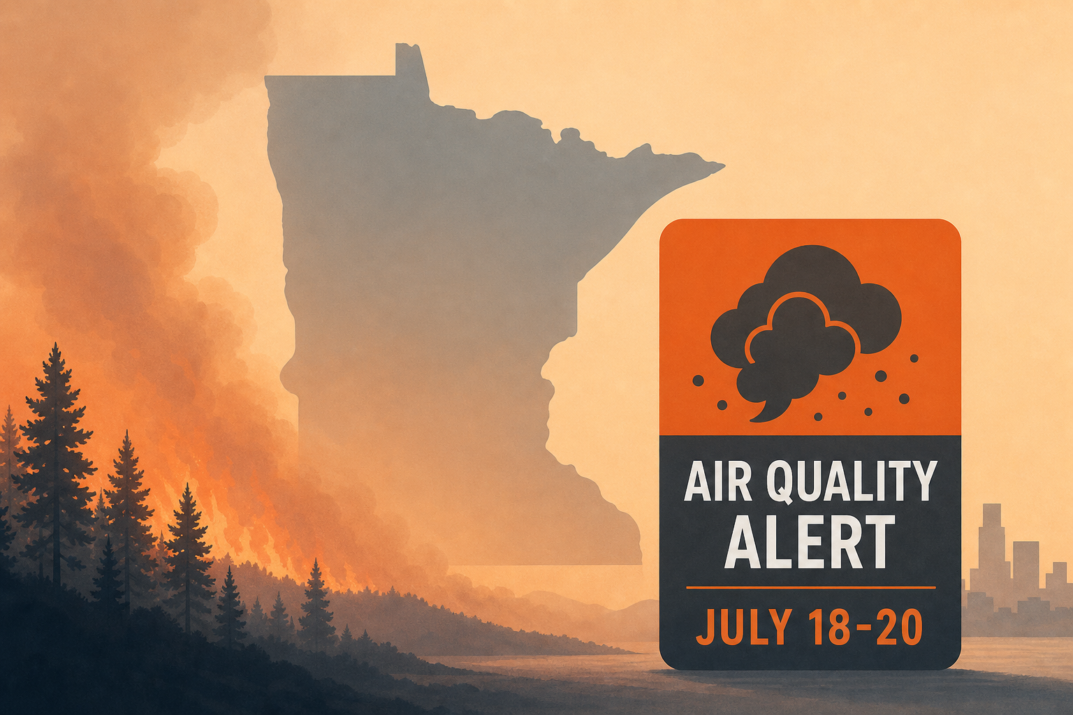 Minnesota air quality alert: Wildfire smoke triggers unhealthy conditions July 18-20