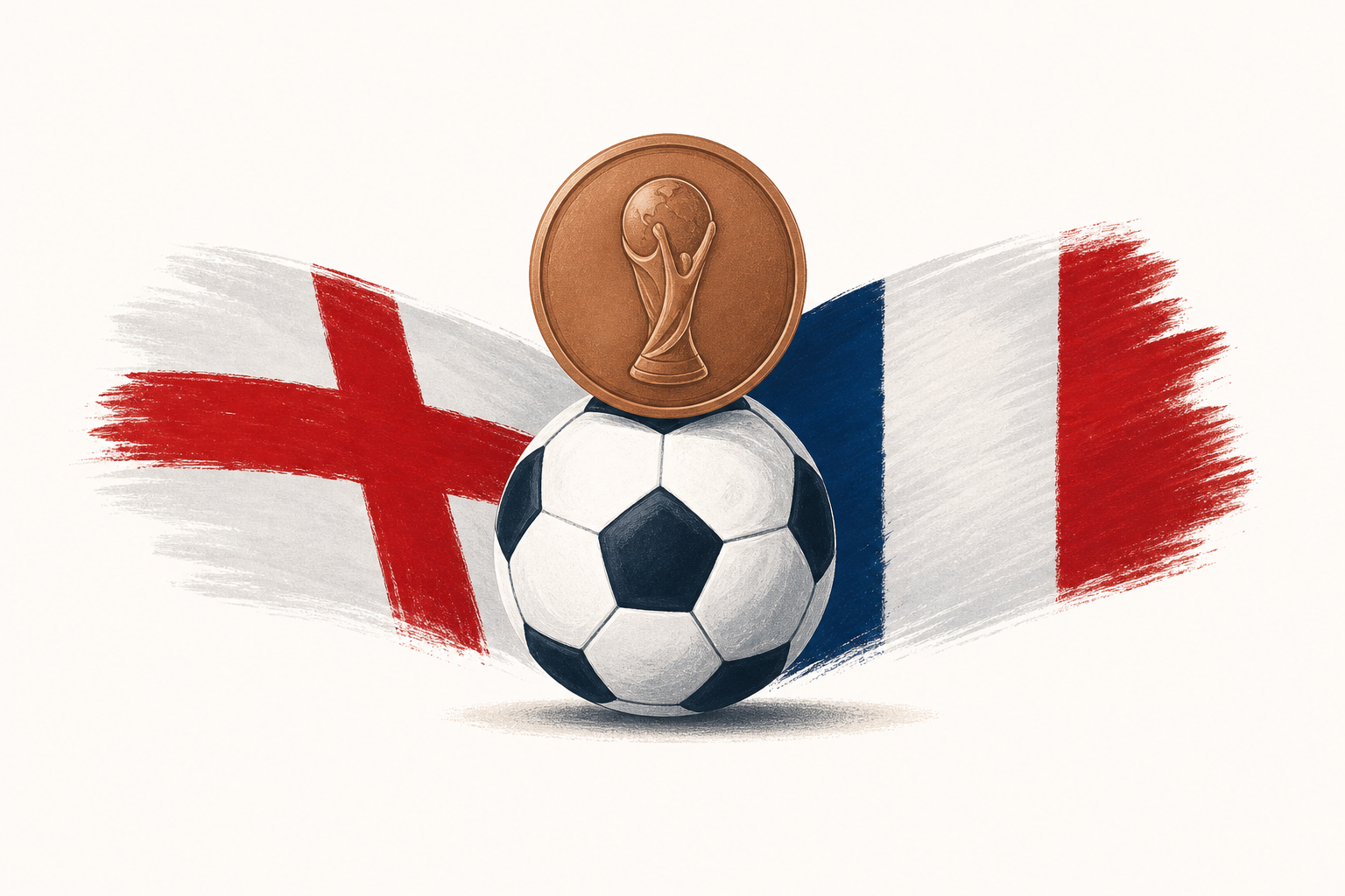 Saka hat-trick helps England down France to win World Cup 2026 Bronze Final