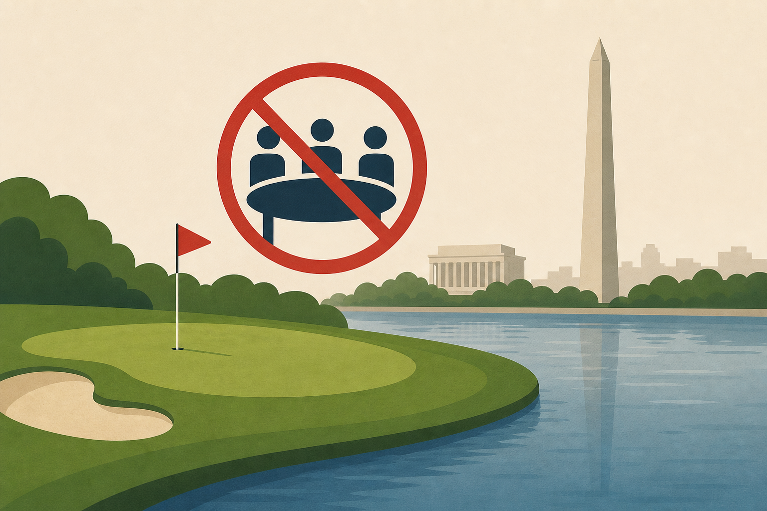 Trump forging ahead with makeover of DC’s East Potomac Park golf course without input from oversight panels