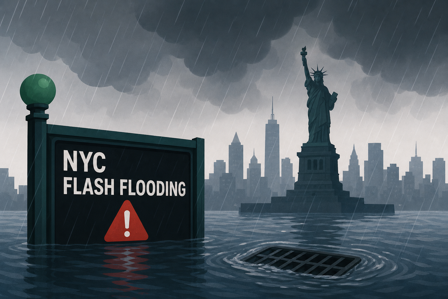 NYC weather: Storms bring flash flooding to NYC and more could come tonight